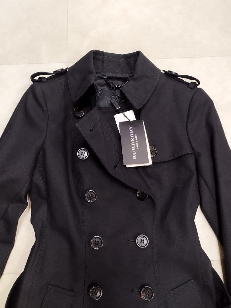 新品 バーバリー トレンチコート ブラック BURBERRY PRORSUM