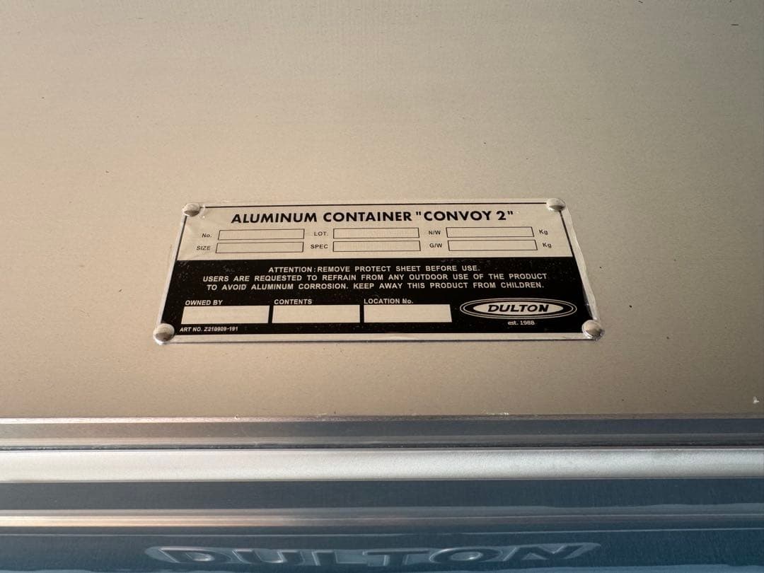 アル様　DALTON ダルトン　アルミコンテナ コンボイ2 L 極美品
