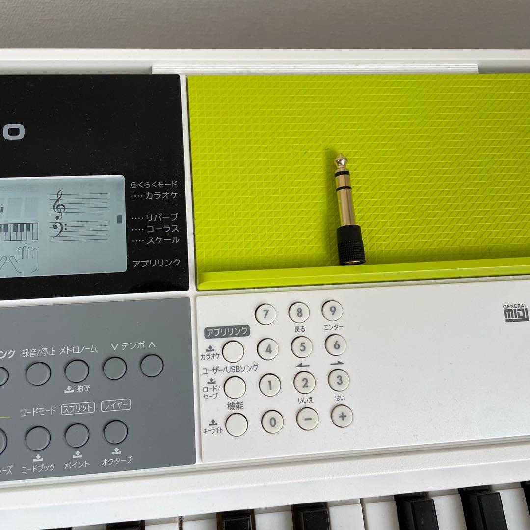 CASIO 61鍵盤 電子キーボード 光ナビゲーション LK-511 スタンド付