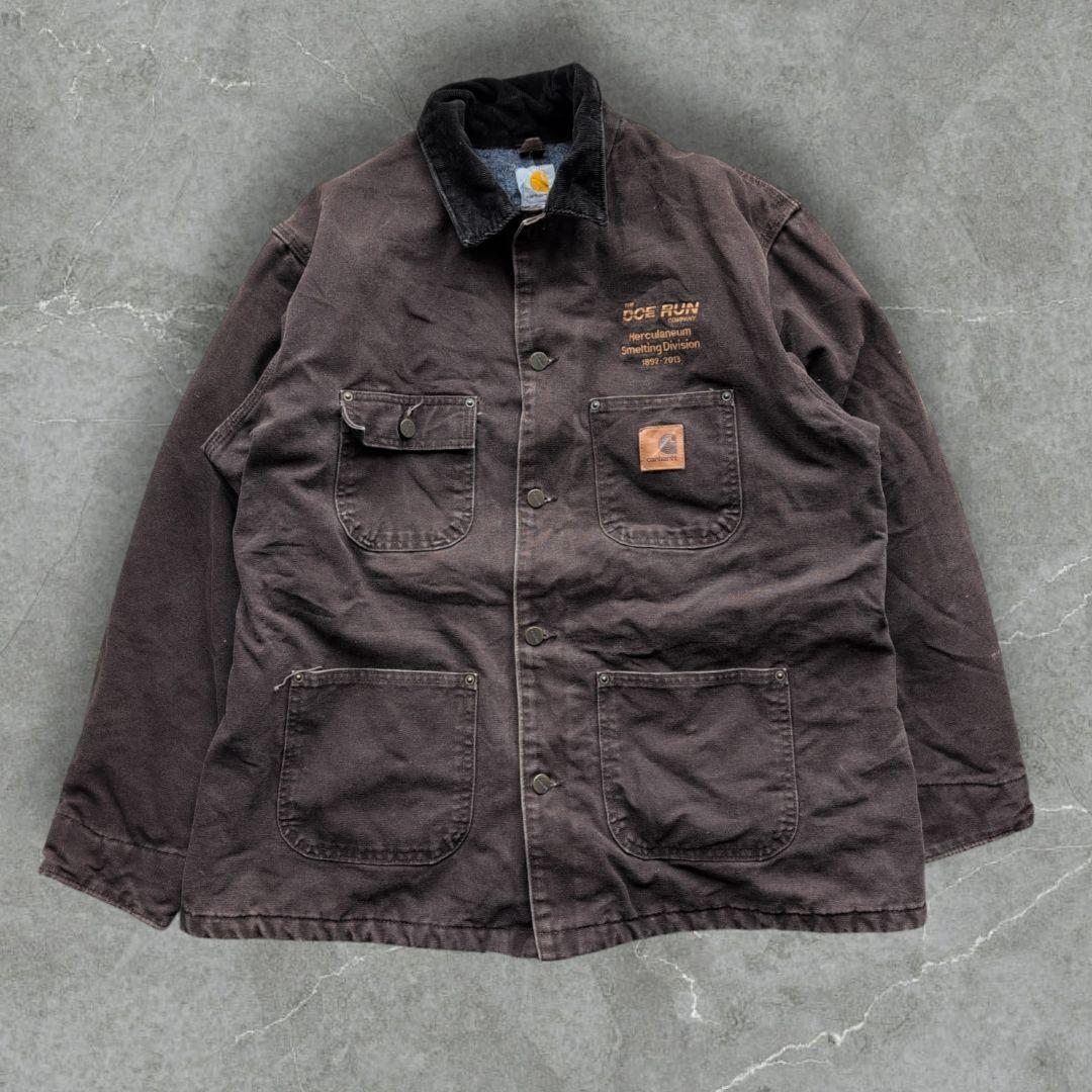 う*え様 カーハート チョアコート 企業ロゴ Lサイズ 鬼フェード メキシコ製