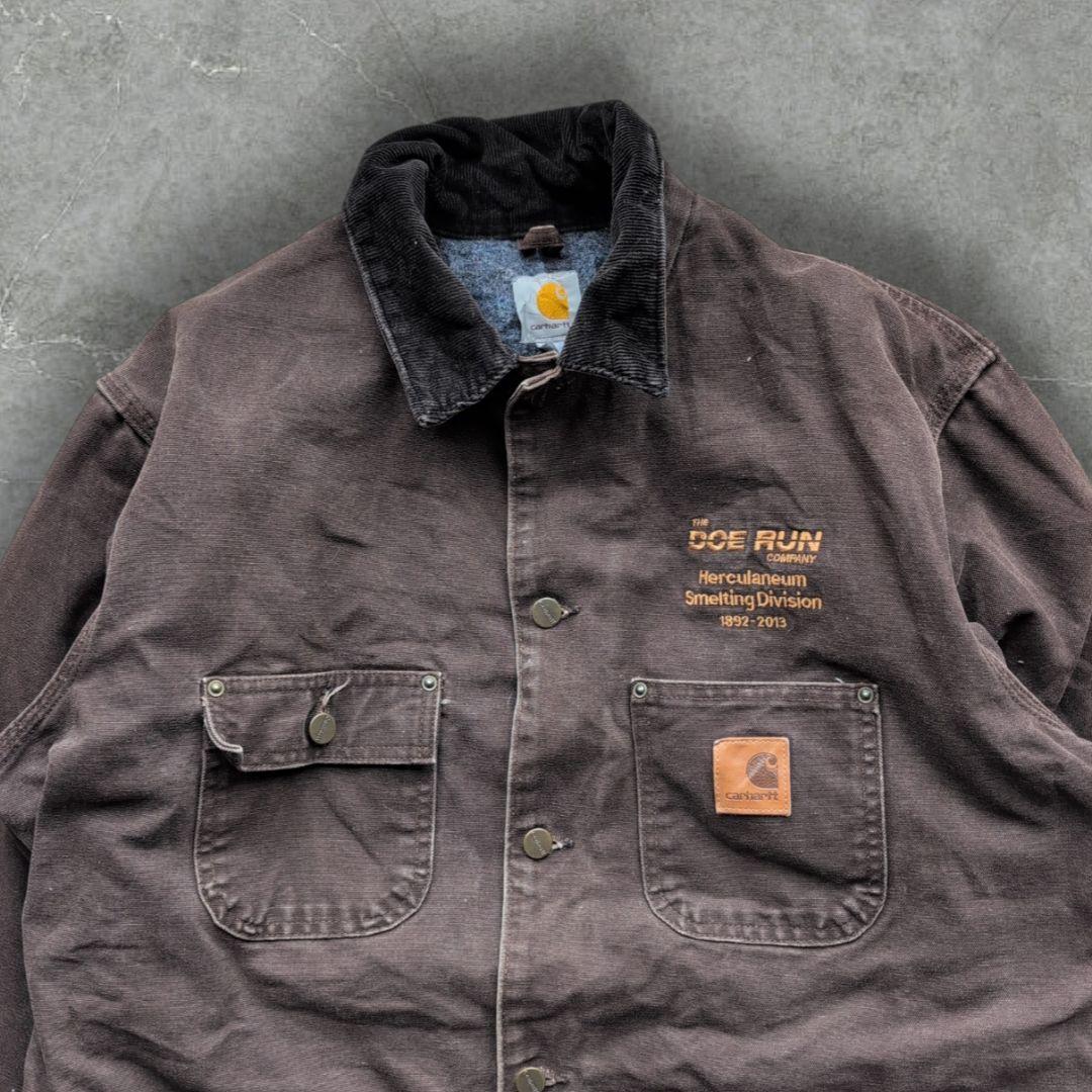 う*え様 カーハート チョアコート 企業ロゴ Lサイズ 鬼フェード メキシコ製