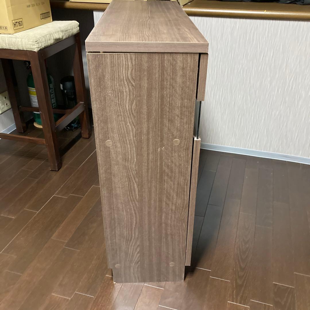 ワイエムワールド カウンター下収納 扉付き セピアナチュラル