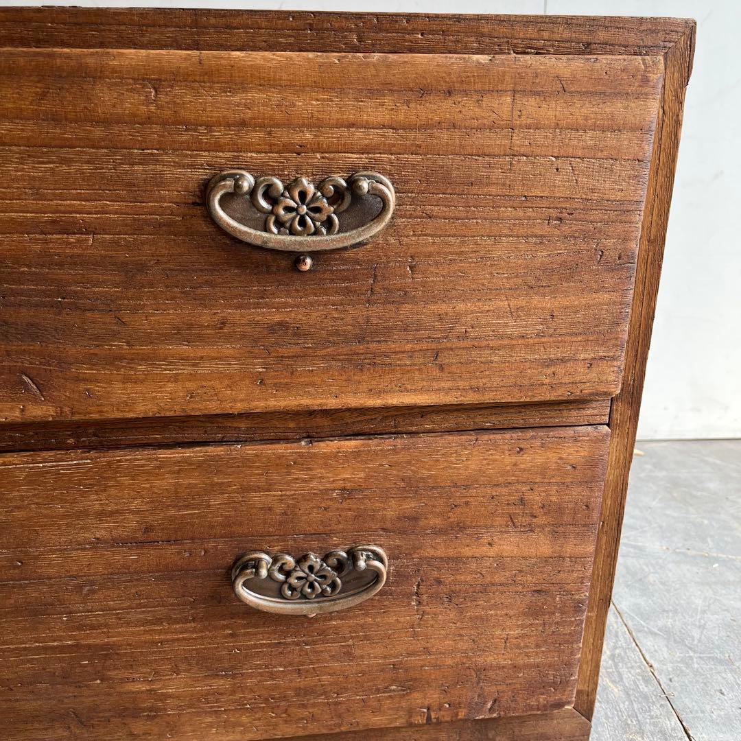 アンティーク チェスト 箪笥 ローボード テレビ台 無垢材 昭和レトロ z559