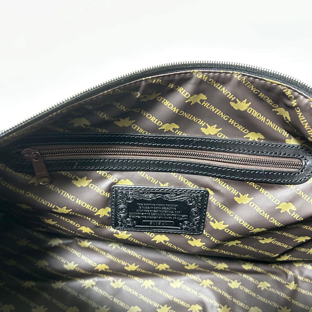 ハンティングワールド×メルセデスベンツ ボストンバッグ 2way 大容量　黒