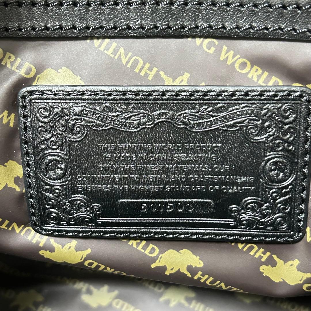 ハンティングワールド×メルセデスベンツ ボストンバッグ 2way 大容量　黒