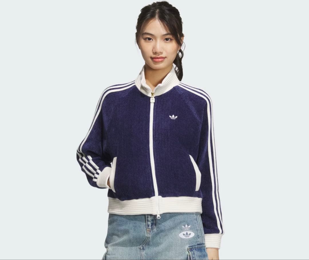 adidas オリジナルズコーデュロイ ジャケット ブルー