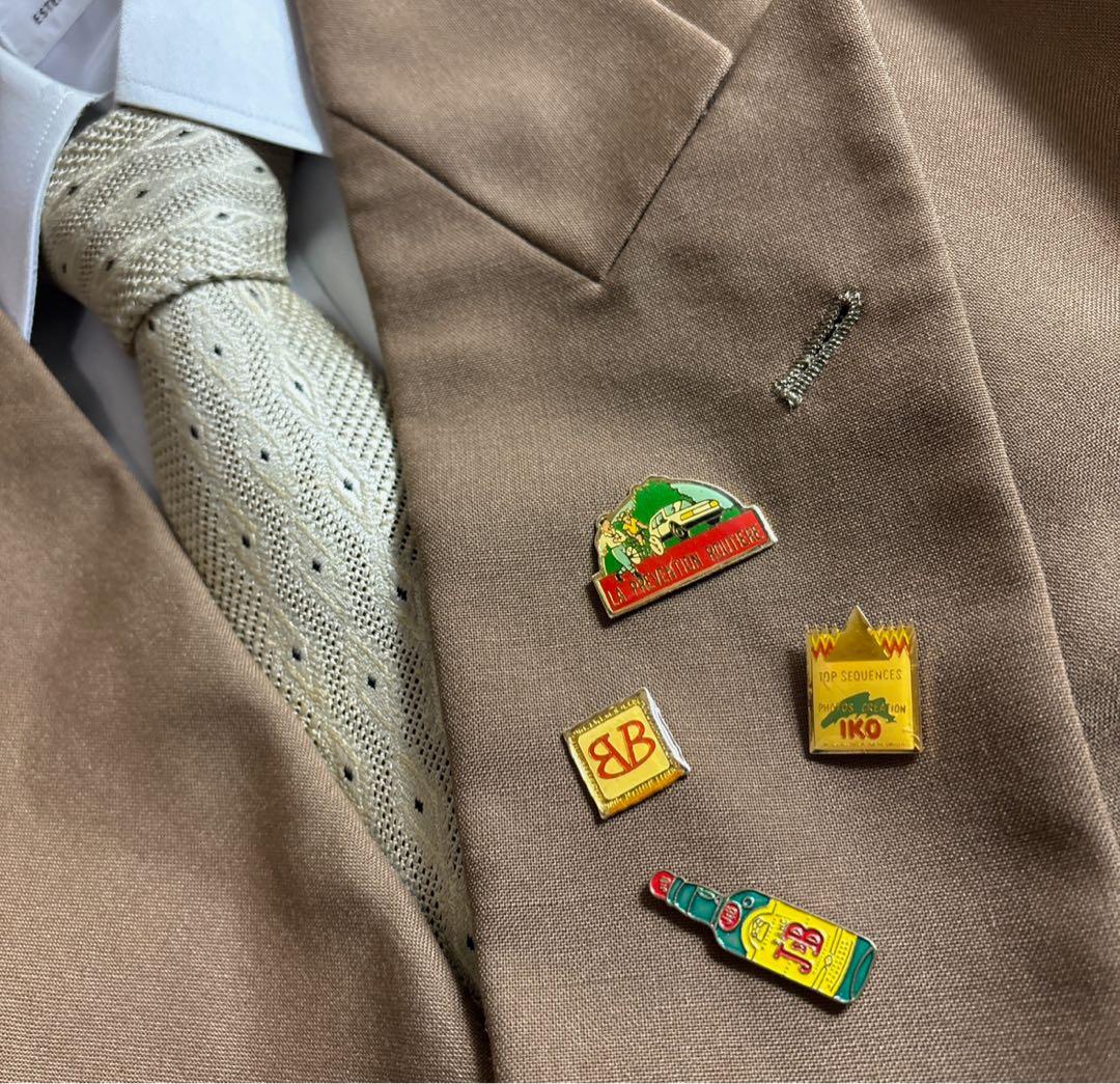 90s vintage レトロセットアップ スーツ ピンズ No.106