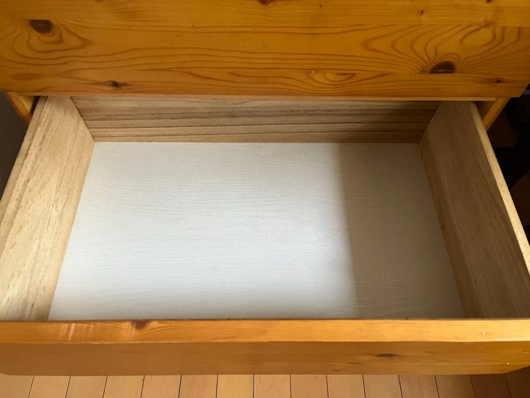 パイン材3段チェスト　送料込み