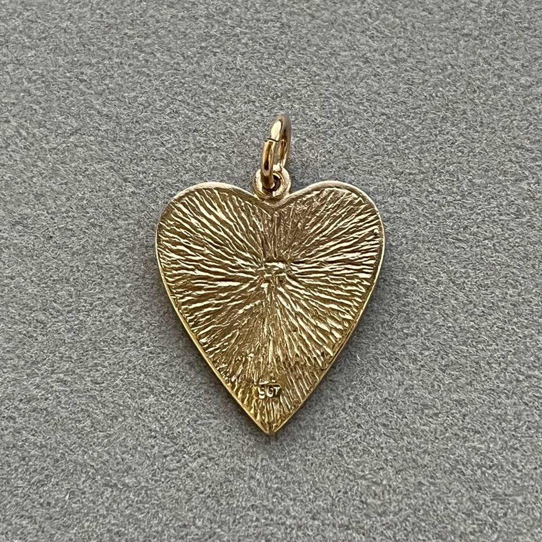agete アガット K9 9ct ハート チャーム