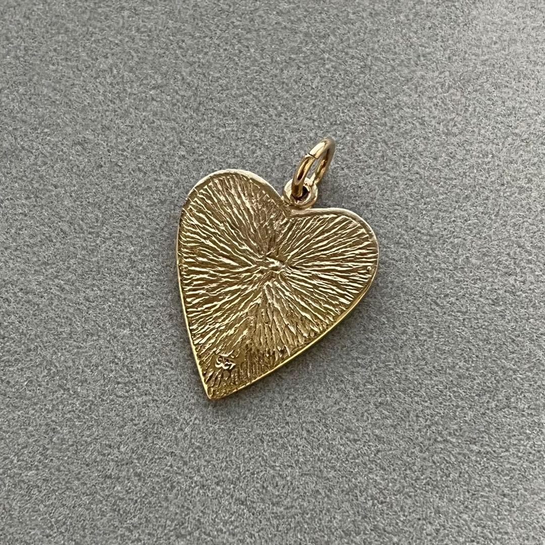 agete アガット K9 9ct ハート チャーム
