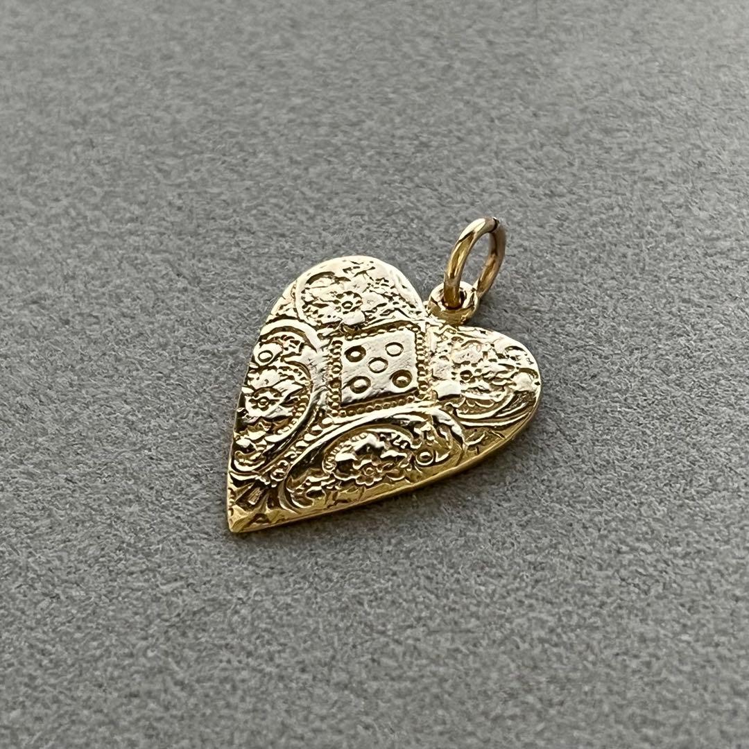 agete アガット K9 9ct ハート チャーム