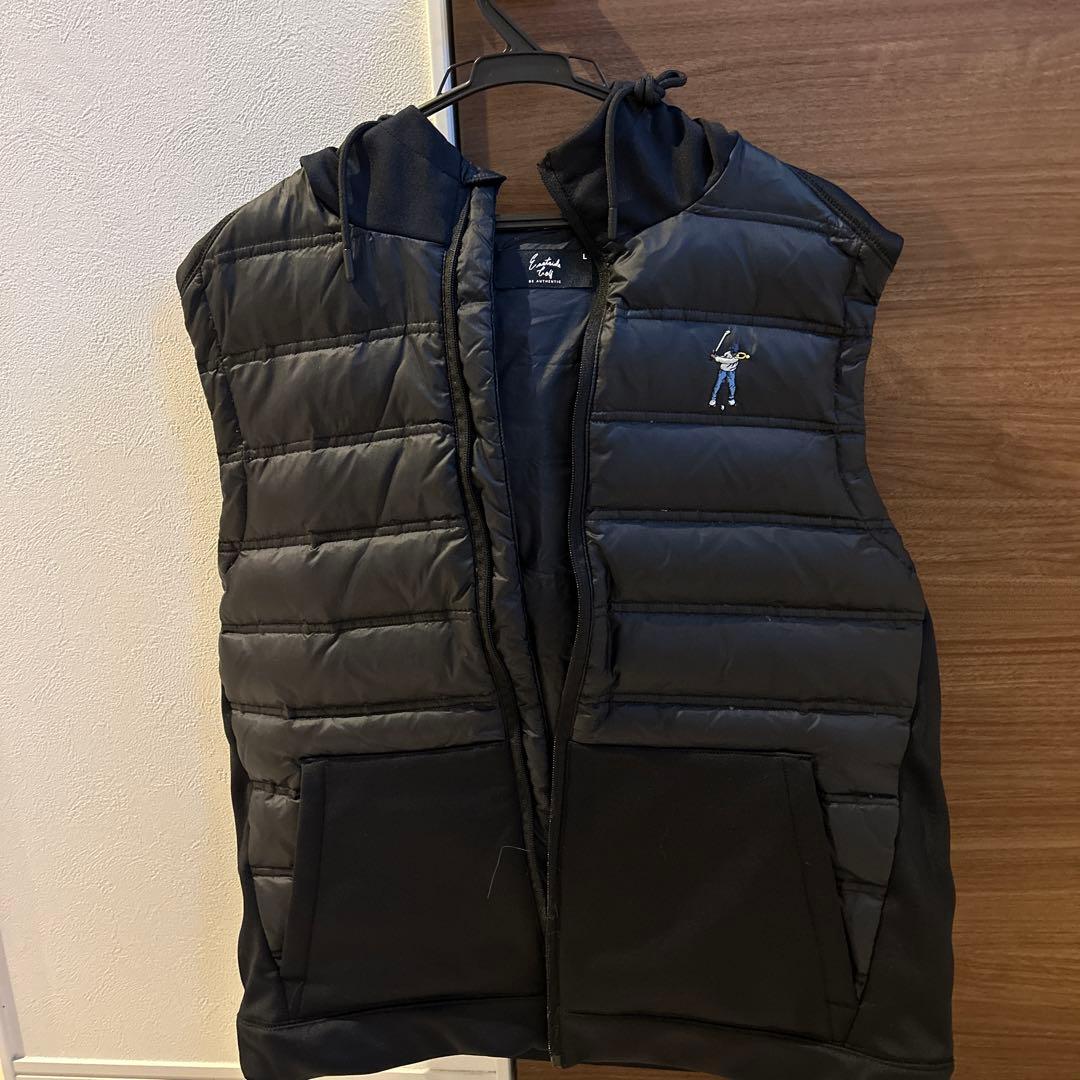 EASTSIDE GOLF フード付きベスト L ブラック