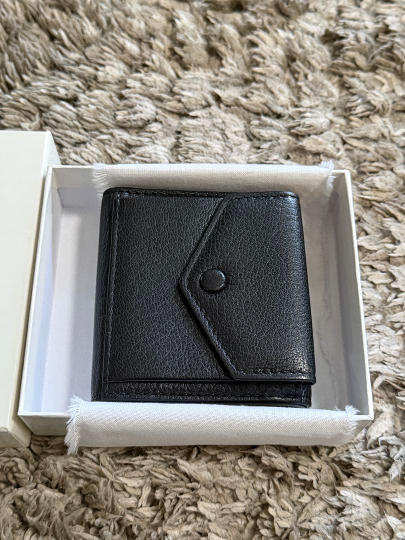 『美品』MAISON MARGIELA メゾンマルジェラ三つ折り財布　黒