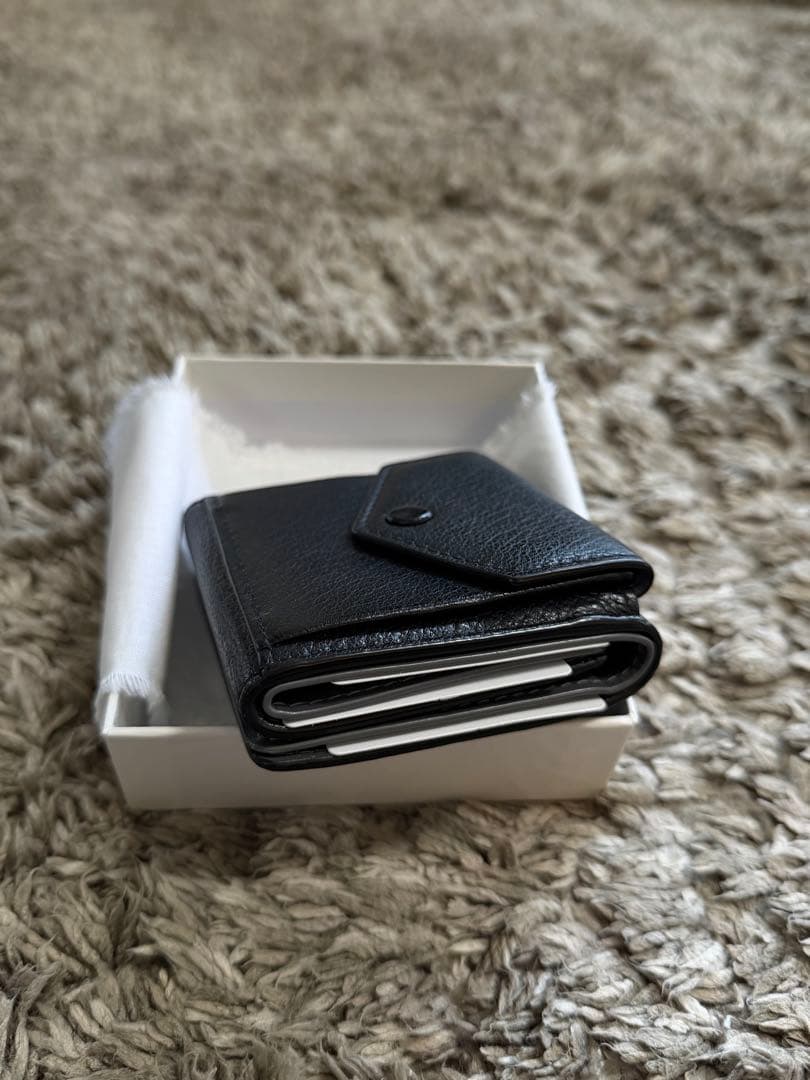 『美品』MAISON MARGIELA メゾンマルジェラ三つ折り財布　黒
