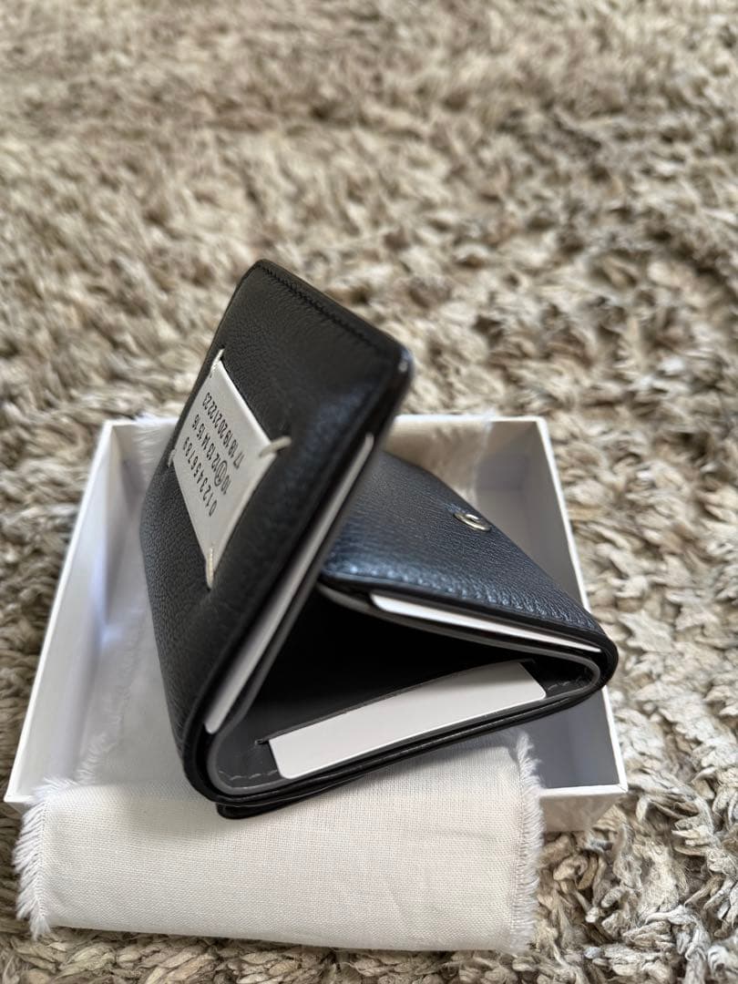 『美品』MAISON MARGIELA メゾンマルジェラ三つ折り財布　黒