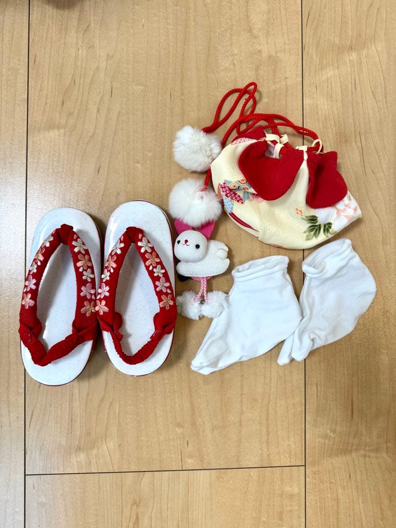 七五三着物　髪飾り　アイシャドウ