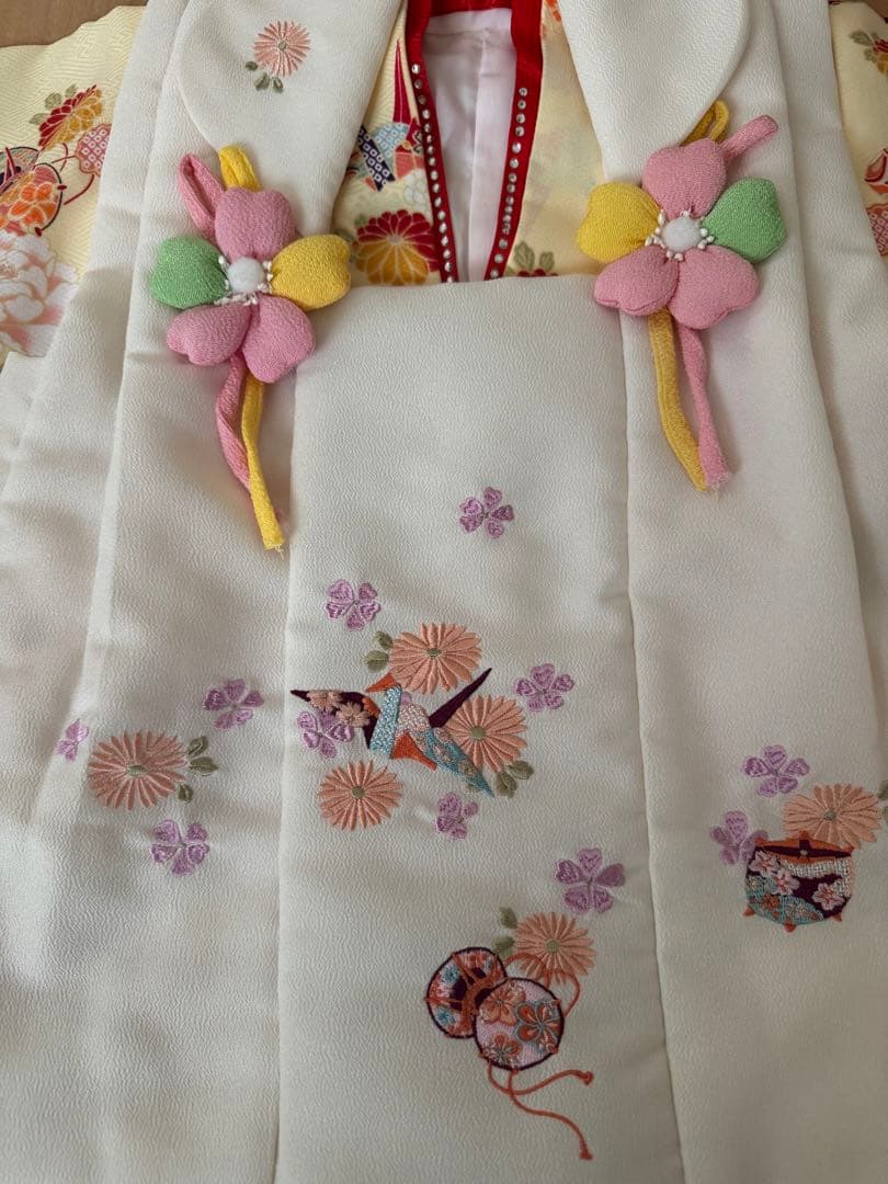 七五三着物　髪飾り　アイシャドウ