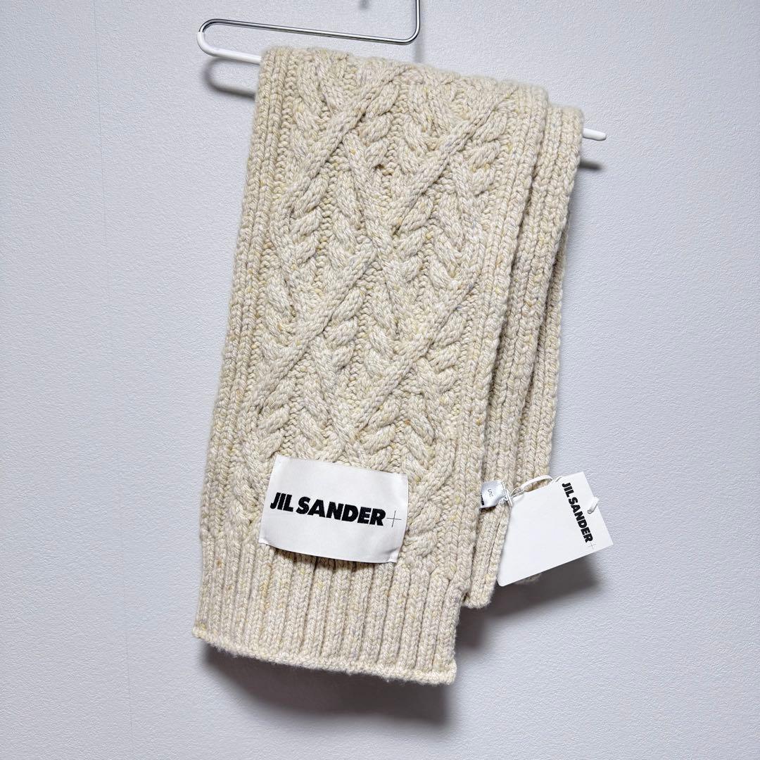 JIL SANDER ウールマフラーSCARFSOFTDONEGAL1/3.8