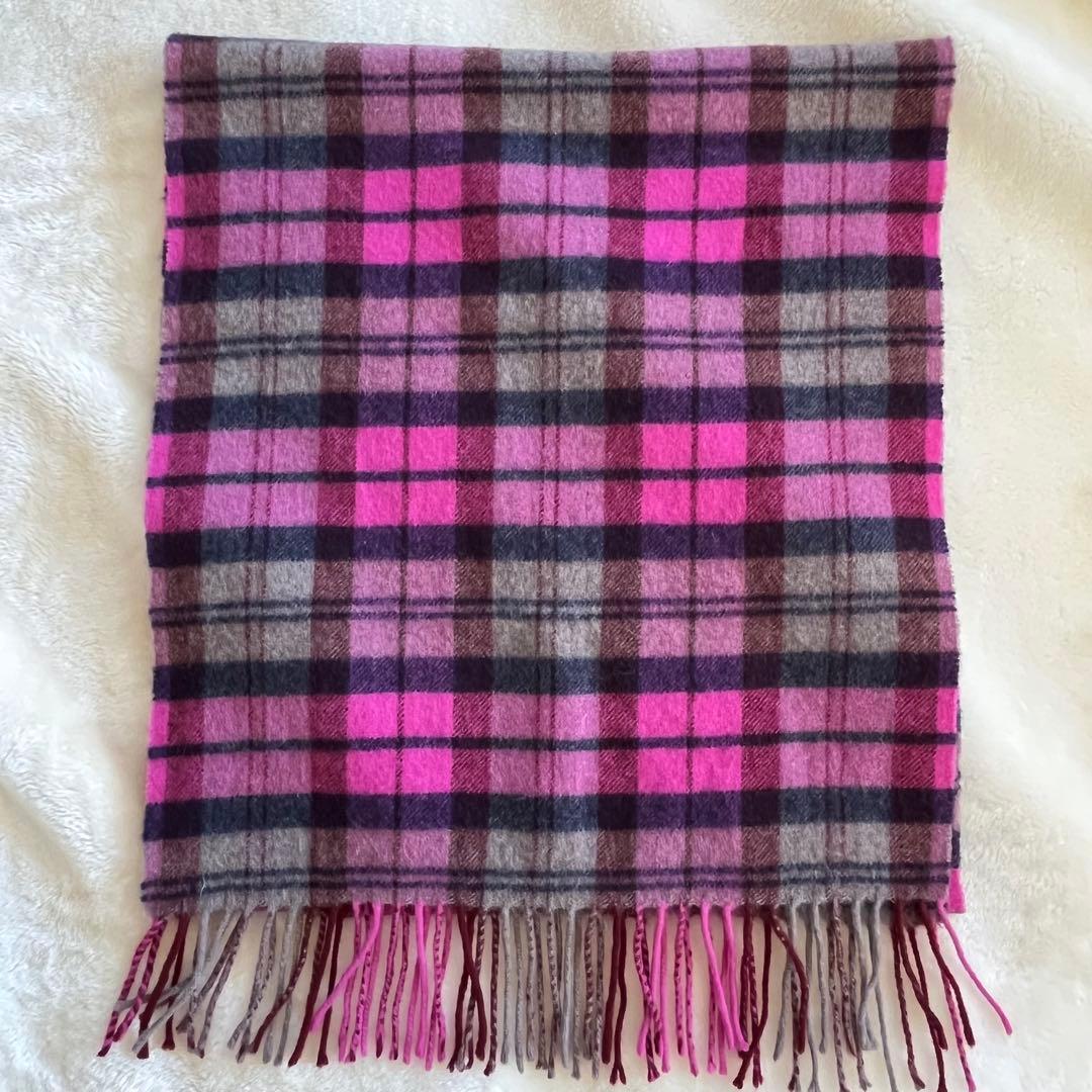 Vivienne Westwood オーブ　刺繍　カシミヤ　マフラー　 チェック