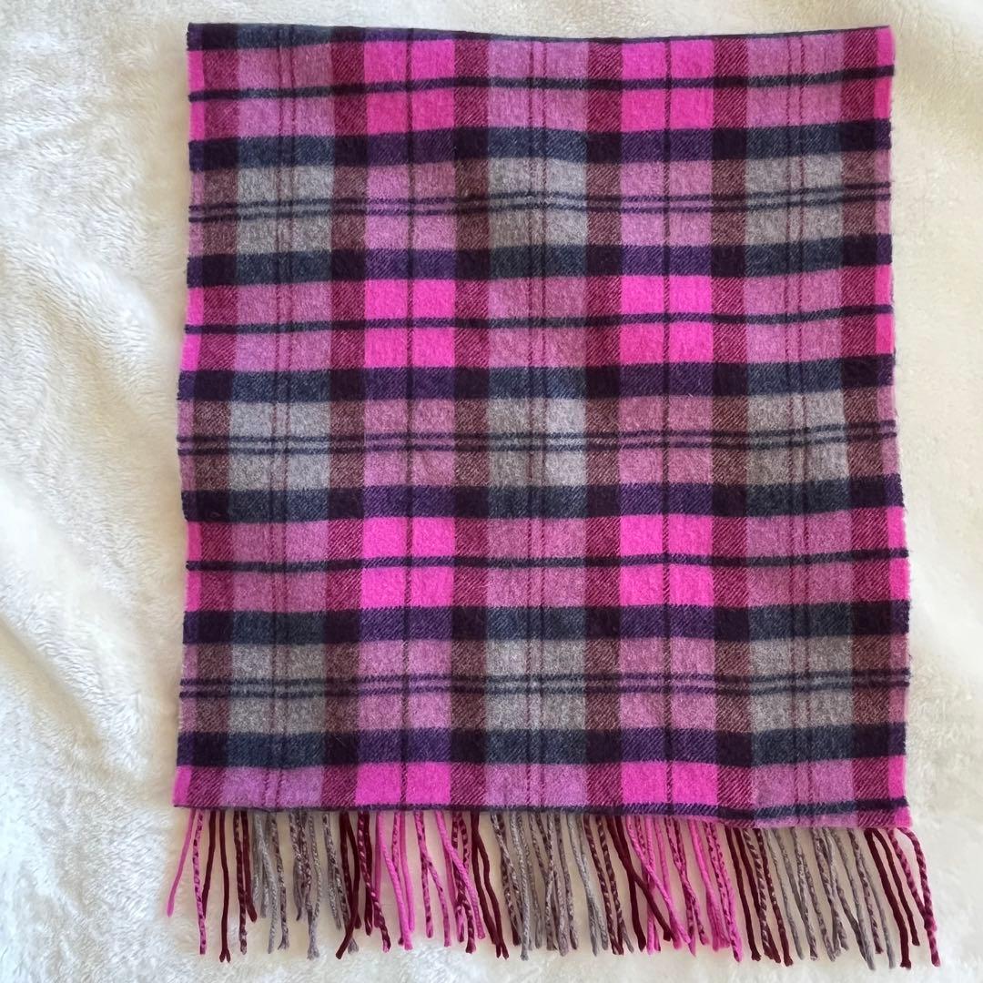 Vivienne Westwood オーブ　刺繍　カシミヤ　マフラー　 チェック