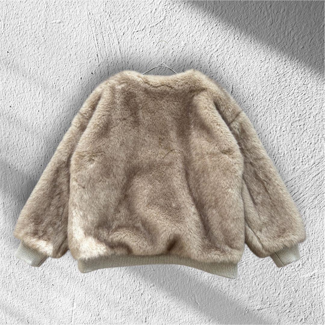 【新品タグ付き】ANDREA&Co. 毛皮　ファーコート　ホワイト　FREE