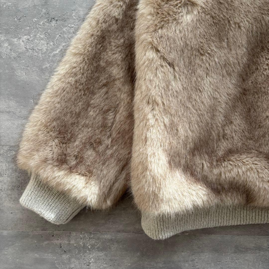 【新品タグ付き】ANDREA&Co. 毛皮　ファーコート　ホワイト　FREE