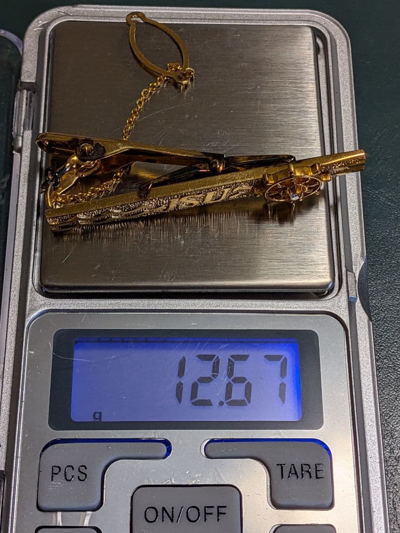 【K18 】&ダイヤモンド　全日本海員組合　特別功労賞　ネクタイピン!!