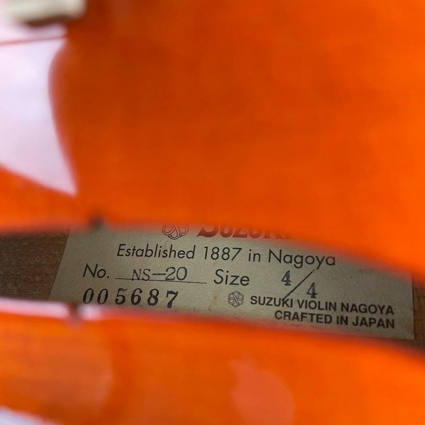 極美品●鈴木バイオリン● No.NS-20 230 4/4 フルサイズ 良杢