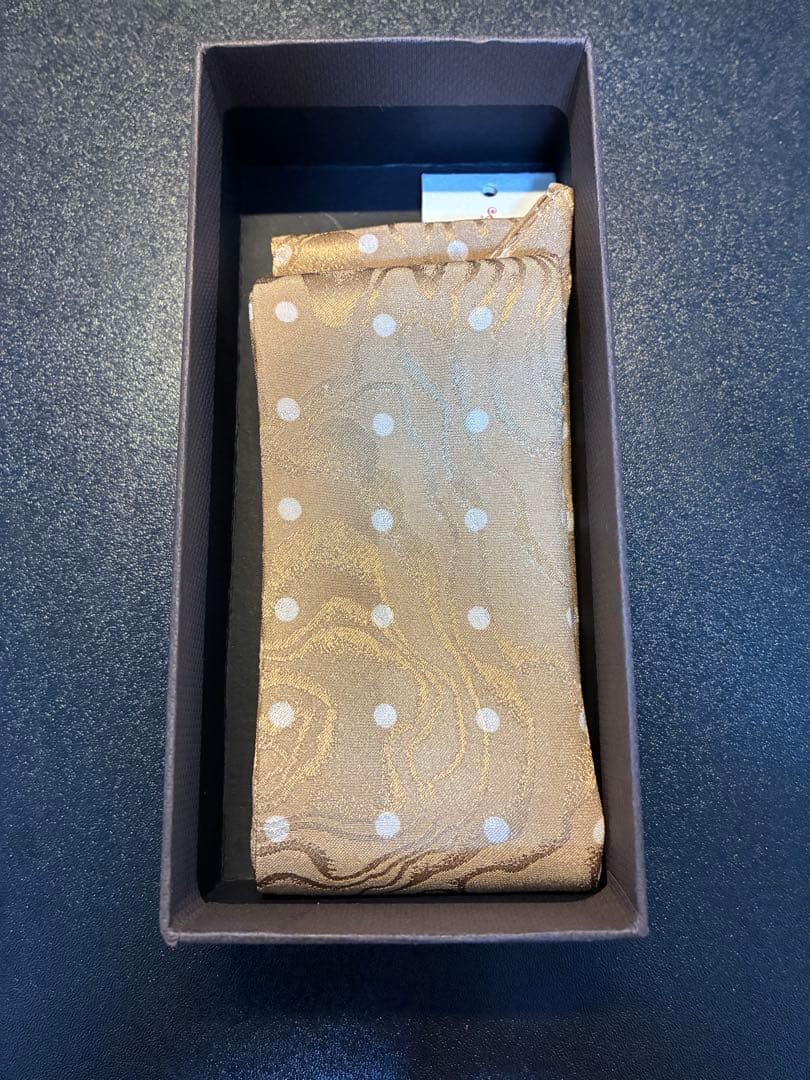 【Treat dressing】シルク ネクタイ ゴールド ドット