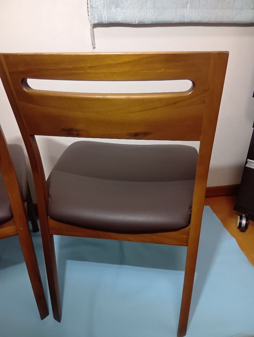 [けんけん]飛騨シラカワ ダイニングチェアS-BW138ウォールナット ①