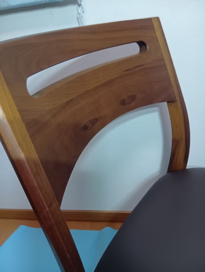 [けんけん]飛騨シラカワ ダイニングチェアS-BW138ウォールナット ①