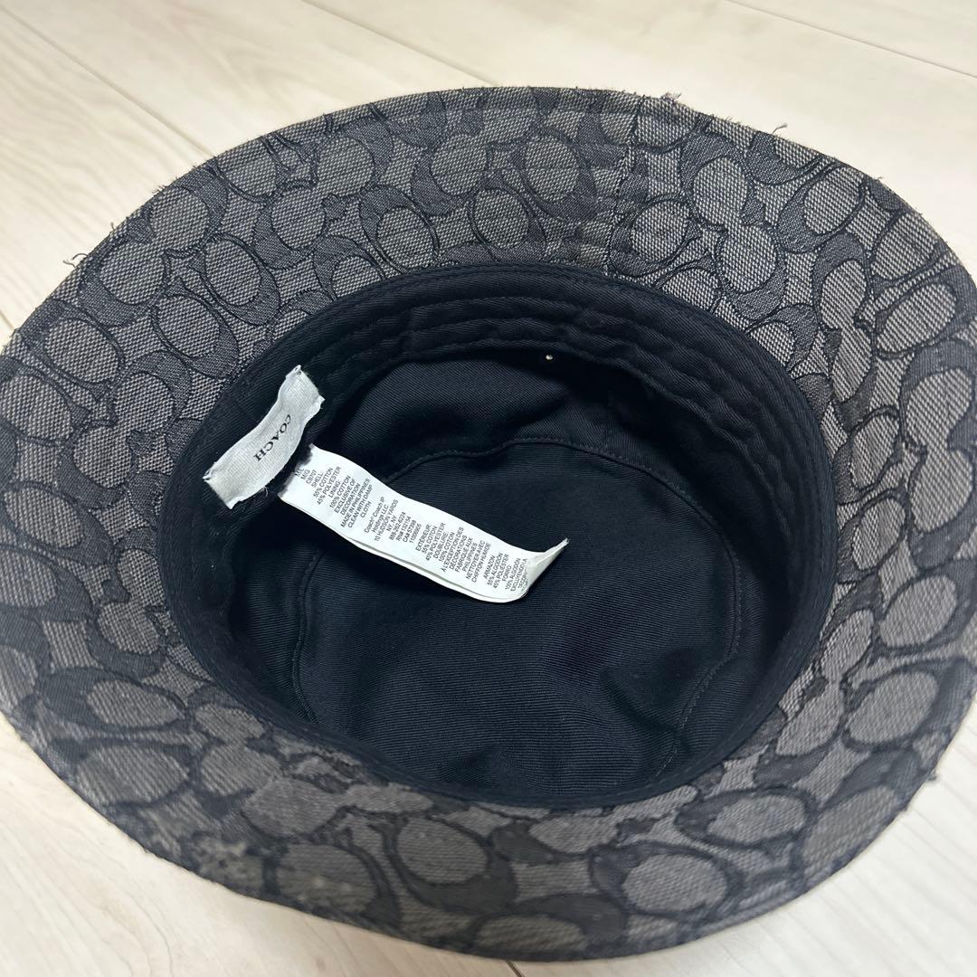 COACH バケットハット ロゴパターン