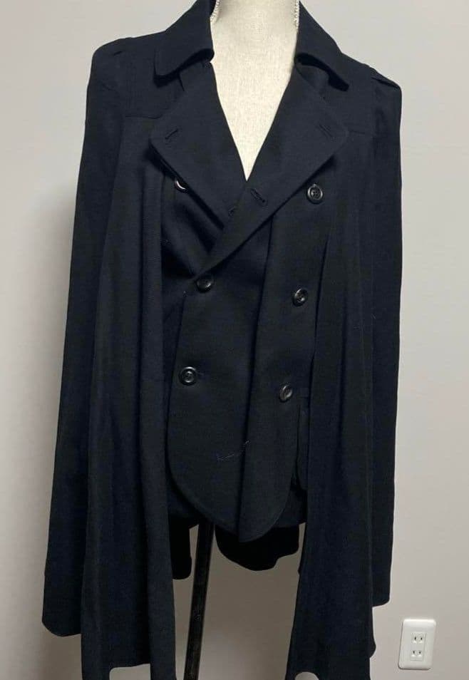 マント ケープ ポンチョ コート ノースリーブ ロリータ クラロリ ゴスロリ 黒