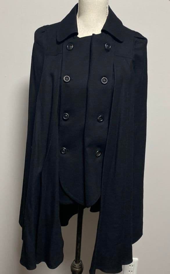 マント ケープ ポンチョ コート ノースリーブ ロリータ クラロリ ゴスロリ 黒