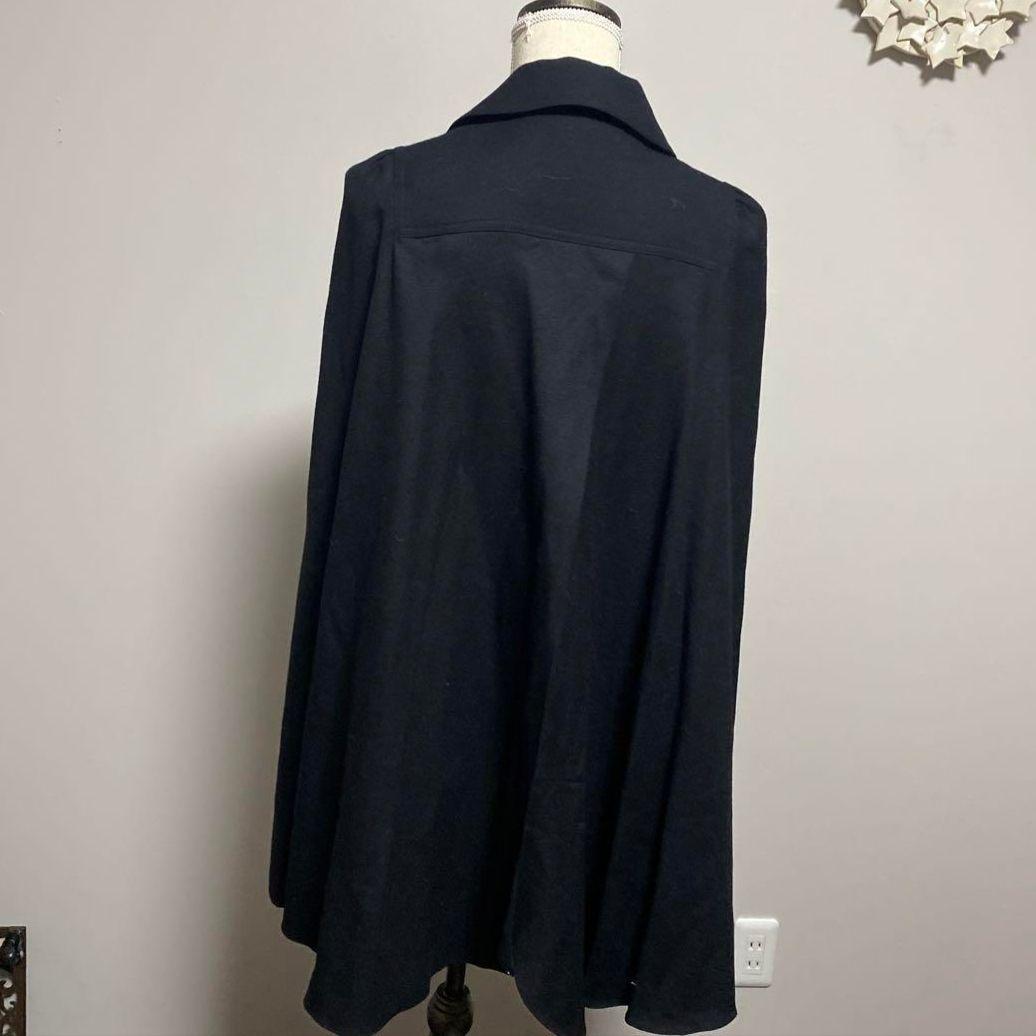 マント ケープ ポンチョ コート ノースリーブ ロリータ クラロリ ゴスロリ 黒