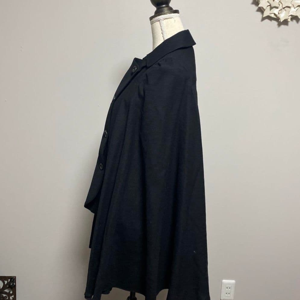 マント ケープ ポンチョ コート ノースリーブ ロリータ クラロリ ゴスロリ 黒