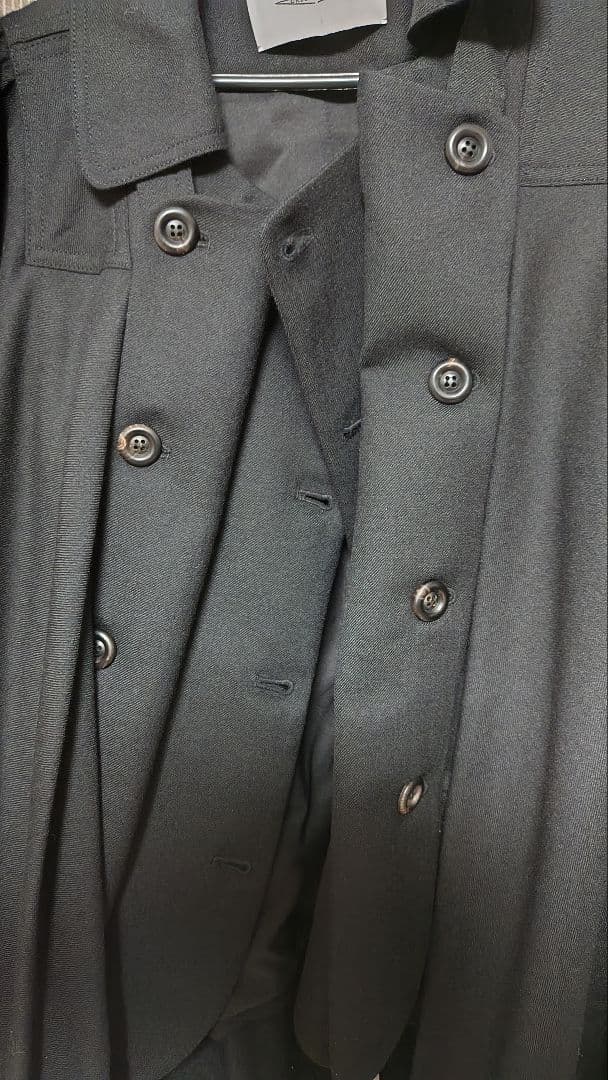 マント ケープ ポンチョ コート ノースリーブ ロリータ クラロリ ゴスロリ 黒