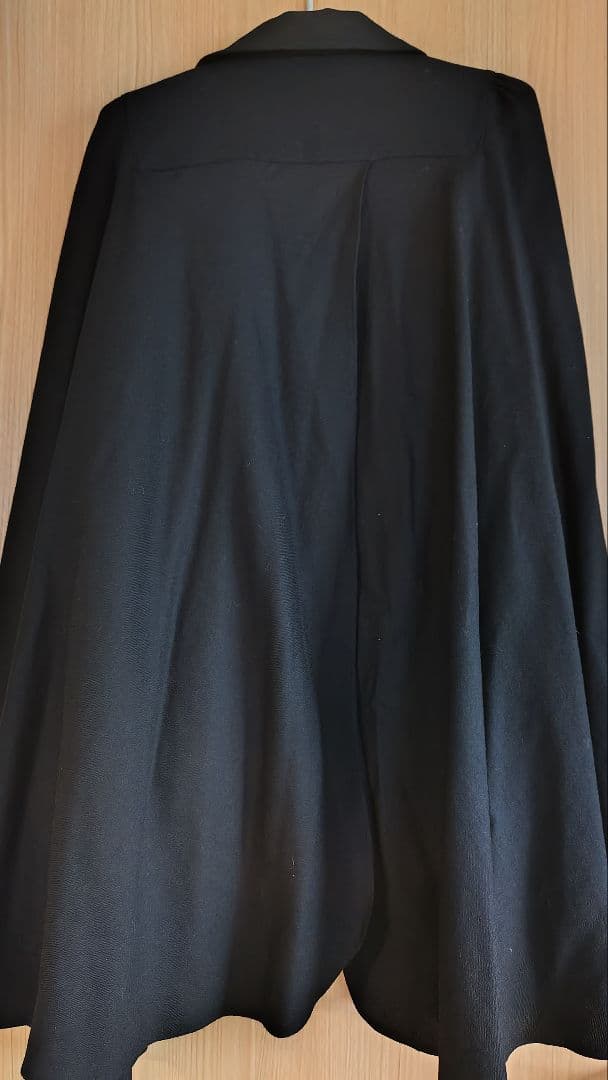 マント ケープ ポンチョ コート ノースリーブ ロリータ クラロリ ゴスロリ 黒