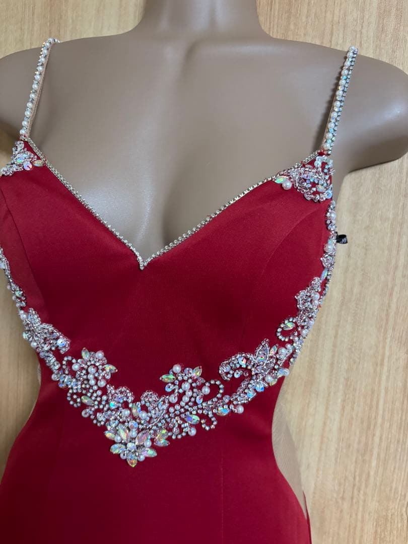 AR23849＊ハートモチーフビジューキャミドレスrdS