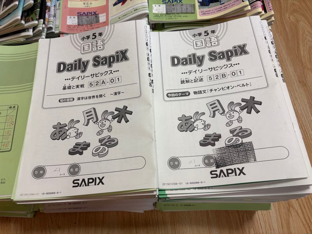 ひろ　サピックス 5年 テキスト 1年分