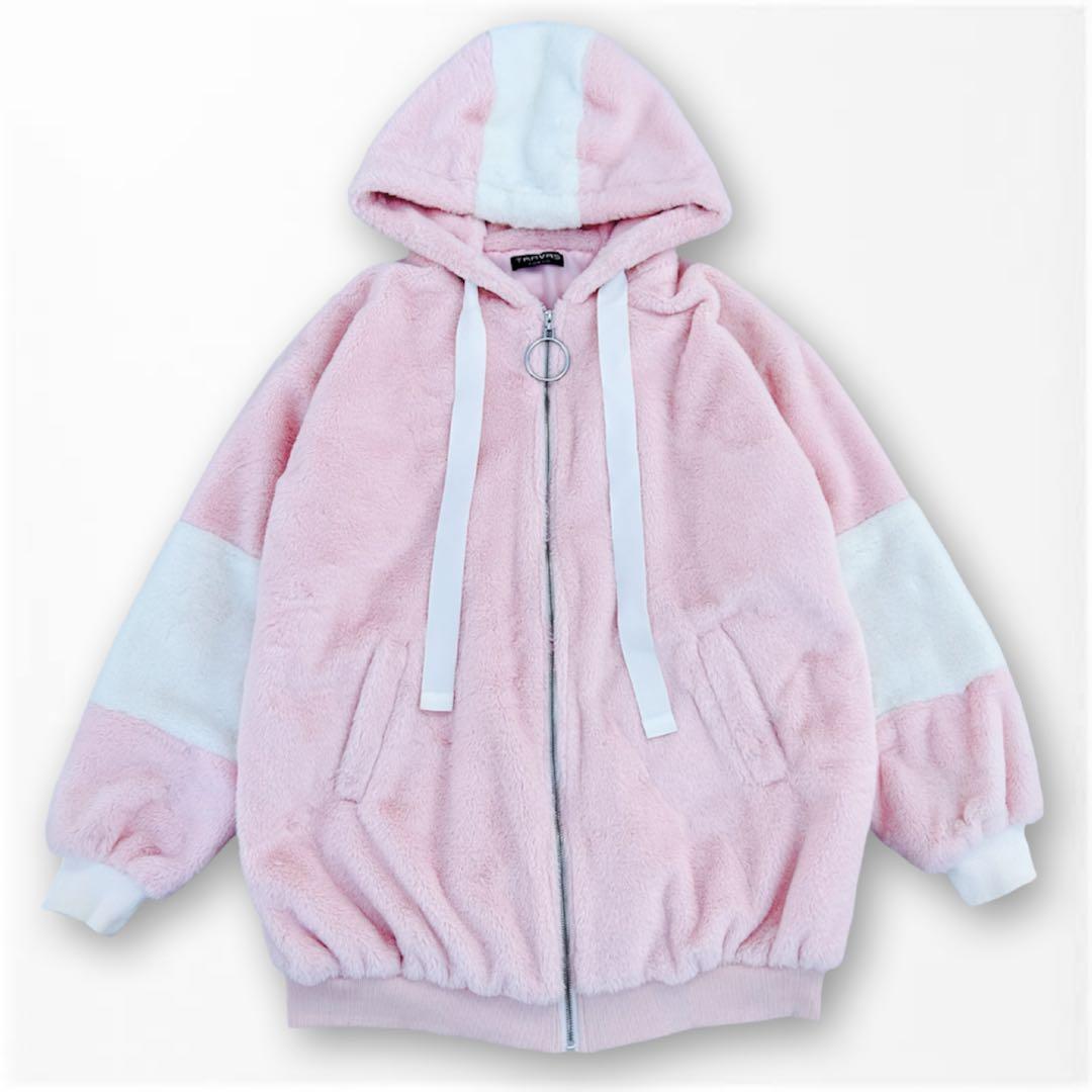 【TRAVAS TOKYO】トラバストーキョー　ファーブルゾン　ピンク