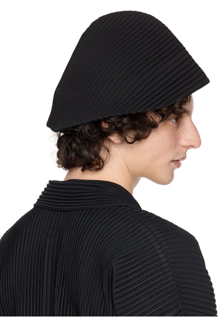 新品 25ss homme plisse オムプリッセ ハット 黒 ブラック