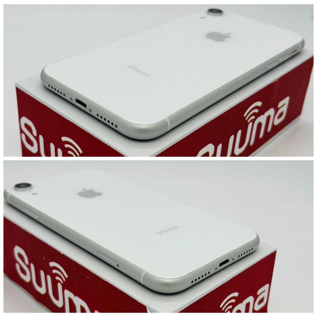 B 100% iPhone XR 64 GB SIMフリー ホワイト 本体