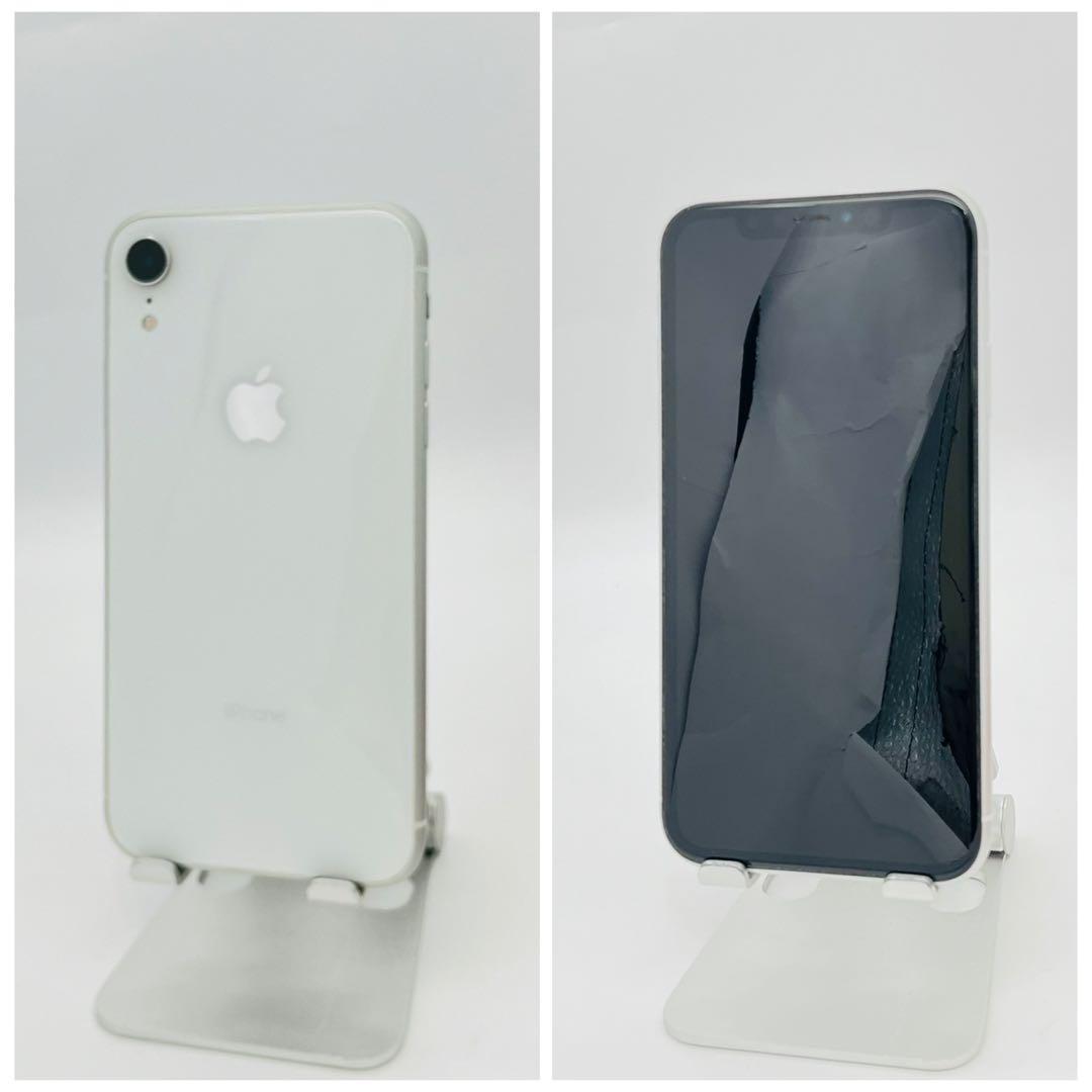 B 100% iPhone XR 64 GB SIMフリー ホワイト 本体