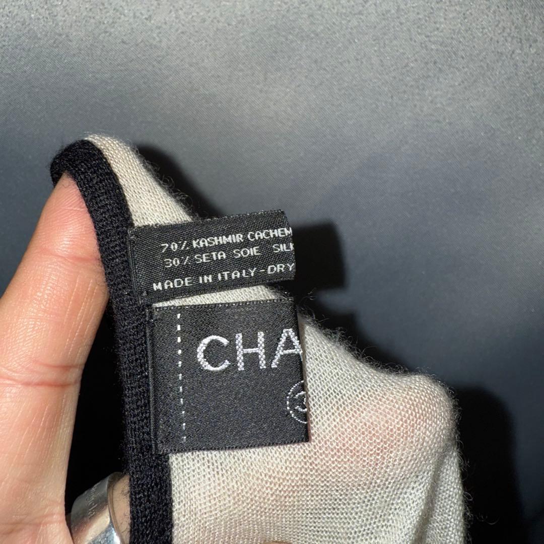CHANEL　シャネル　ストール　カシミヤ　ダブルC 正規品　ココマーク　シルク