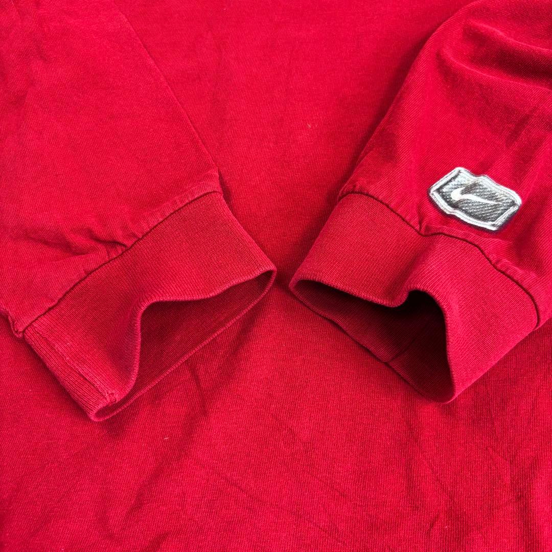 00s NIKE USA製 3Dロゴ Y2K ビンテージ ロンT ストリート L