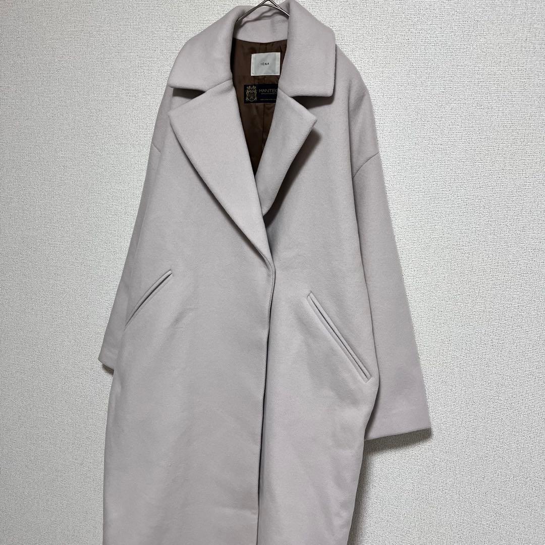 ako711　　オーバーチェスターコート　生成　ロングコート　40