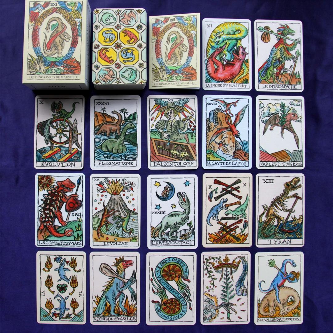 【正規品タロットカード】超貴重デッキ✨入手困難品✨マルセイユ版初の恐竜タロット