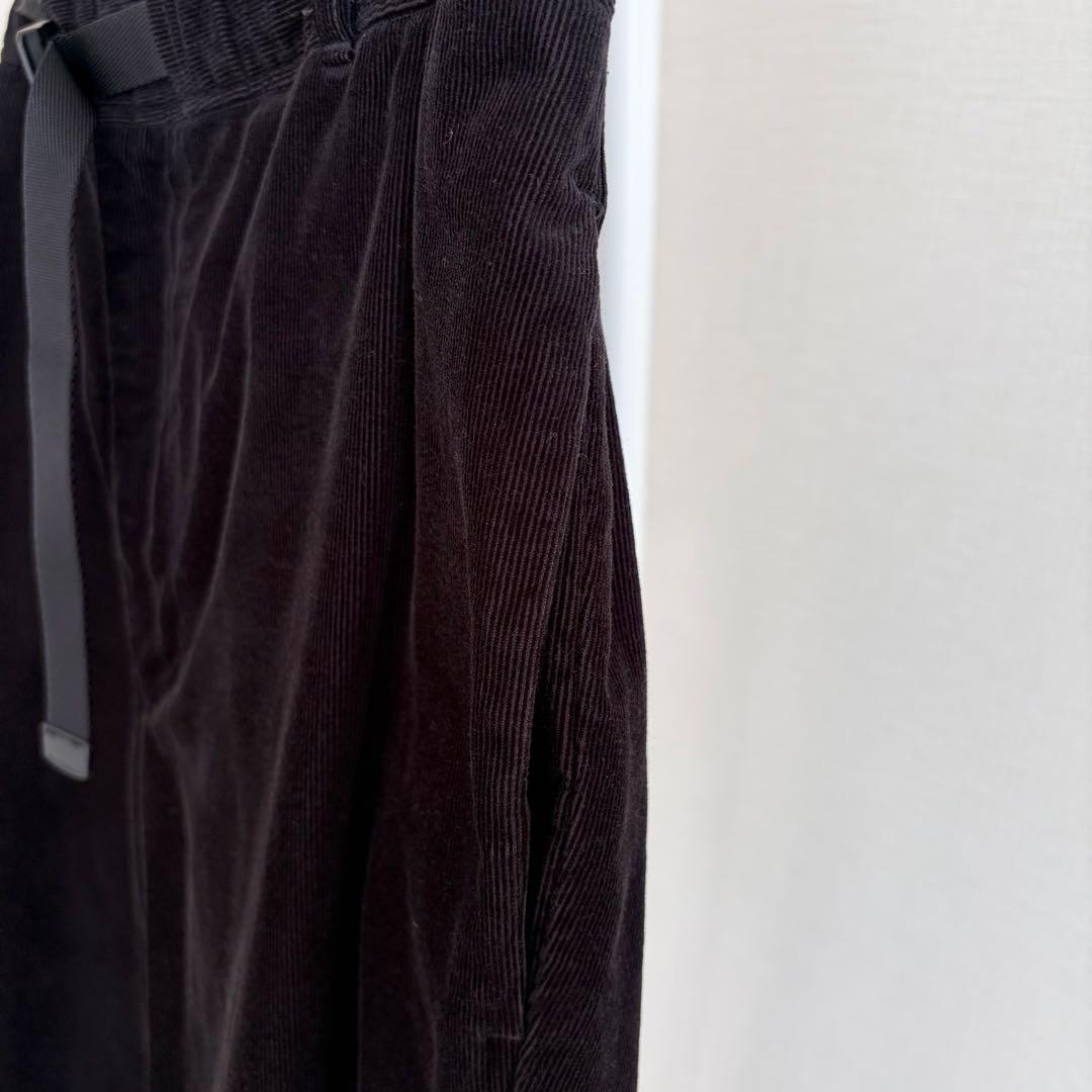 パンツ everyone corduroy belted easy pants