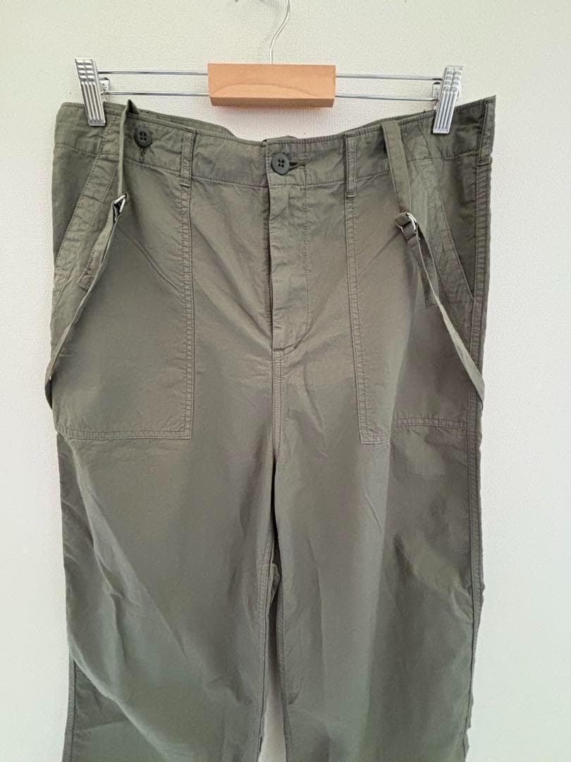 AP STUDIO　ジョンブル　ミリタリーサスペンダーパンツ　カーキ　Ｌ　美品